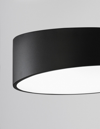 Plafoniera rotunda alba/neagra in unghi Linos Ø40/50 cm, metal si acril, 9111261 - Novaluce [3]