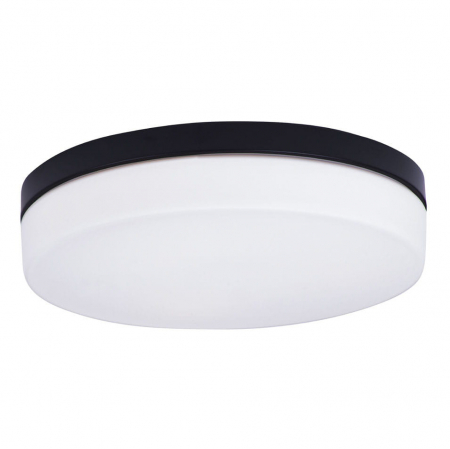 Plafoniera rotunda alba/neagra Mariko Ø 40 cm metal/sticla opal, IP44, C0193 - Maxlight [3]