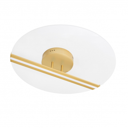 Plafoniere LED - Plafoniera rotunda aurie Souma 53 cm, iluminare LED 30W, design modern lux, 9545330 - Novaluce