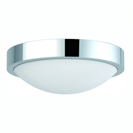 Plafoniere LED - Plafoniera rotunda baie Anan Ø 31 cm, margine groasa metal crom, IP44, 2xE27, AZ 1311 - Azzardo