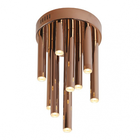 Promotii - Plafoniera rotunda cupru/crom LED Tonia Ø 20 cm, metal/acril, C0116 - Maxlight