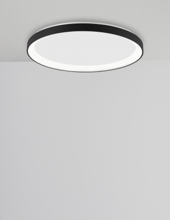 Plafoniera rotunda dimabila LED alba/neagra Naye 38/48/58 cm, design minimalist, 9853671 - Novaluce [7]