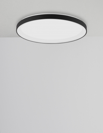 Plafoniera rotunda dimabila LED alba/neagra Naye 38/48/58 cm, design minimalist, 9853671 - Novaluce [6]