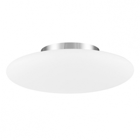 Promotii - Plafoniera rotunda din sticla alba Zora Ø 42/50/60 cm, metal cromat, 620441 - Novaluce