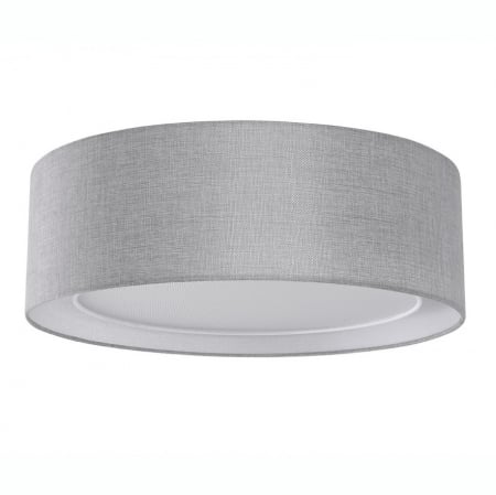 Plafoniere LED - Plafoniera rotunda Istam Ø 50/60 cm, material textil gri/negru/alb, design modern, AZ 2319 - Azzardo