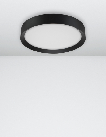 Plafoniera rotunda LED alba/neagra/maro Alise 50 cm, design modern, 9818452 - Novaluce [1]