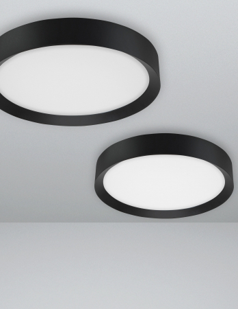 Plafoniera rotunda LED alba/neagra/maro Alise 50 cm, design modern, 9818452 - Novaluce [4]