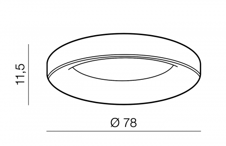 Plafoniera rotunda LED dimabila alba/neagra/gri Ivay Ø 45/78 cm, design modern, AZ 3433 - Azzardo [8]