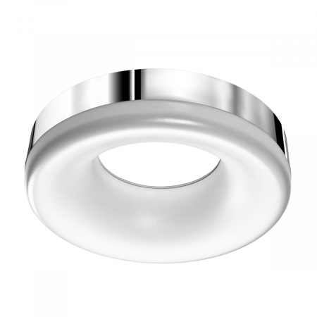 Plafoniera/aplica rotunda LED Fanni Ø 37 cm, alba/niche satinat/crom, design modern, AZ 2946 - Azzardo [2]