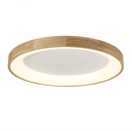 Plafoniera rotunda LED lemn natural Ivay Ø 45/65 cm, design modern, AZ 2697 - Azzardo [1]