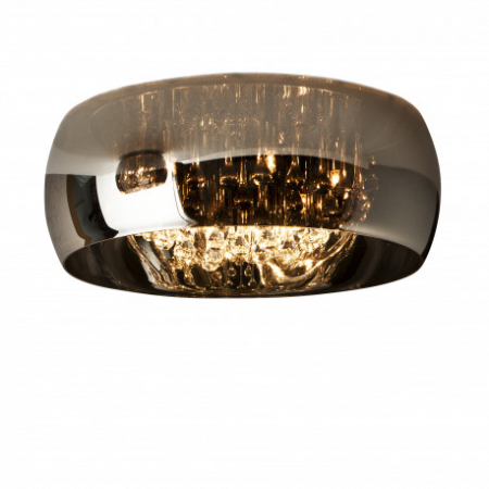 Plafoniera dimabila rotunda lux crom Paloma Ø 40/50 cm, din sticla, stil Murano, cu telecomanda, 507939D - Schuller [3]