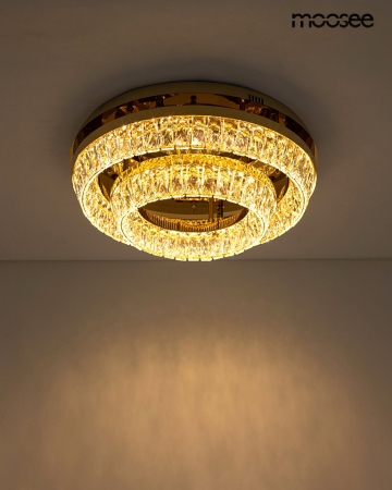 Plafonieră Savoy 2, Cristal Auriu - Moosee [2]