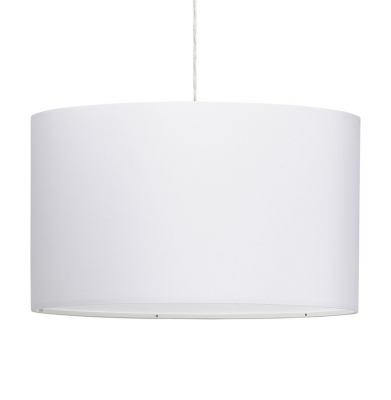 Lustre - Lustra alba SAYA, abajur material textil, HL00460WH - Kokoon