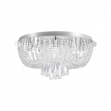 Plafoniere LED - Plafoniera glam rotunda cristale SENSI Ø45 cm sticla transparenta, design clasic, 003064-011589 - Zumaline