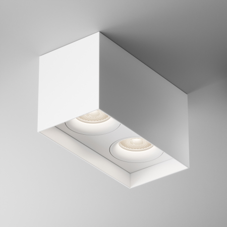 Plafoniere LED - Plafoniera Slim C015CL-02W, 2xGU10, alba, IP20, Maytoni