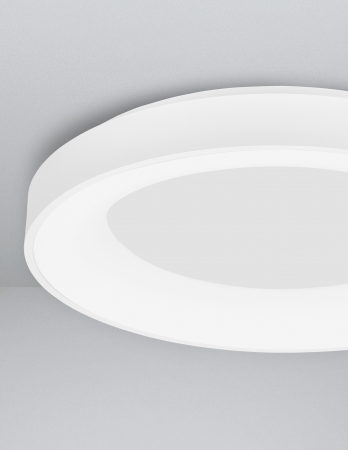 Plafoniera smart control Rondo Ø60 cm alba/neagra, iluminare LED dimabila, design modern, 9453041 - Novaluce [3]