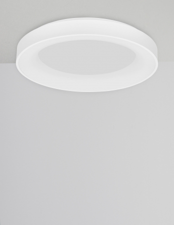 Plafoniera smart control Rondo Ø60 cm alba/neagra, iluminare LED dimabila, design modern, 9453041 - Novaluce [1]