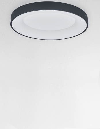 Plafoniera smart control Rondo Ø60 cm alba/neagra, iluminare LED dimabila, design modern, 9453041 - Novaluce [11]