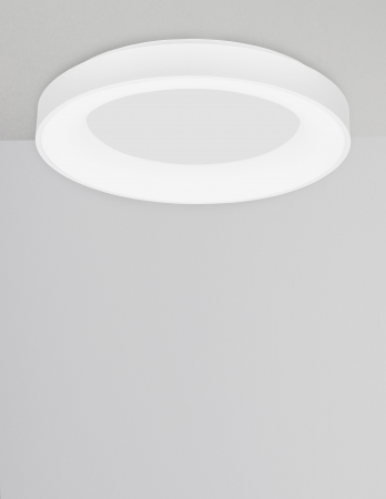 Plafoniera smart control Rondo Ø60 cm alba/neagra, iluminare LED dimabila, design modern, 9453041 - Novaluce [2]