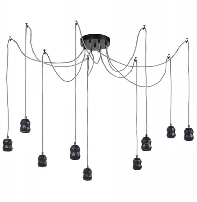 Lustre - Lustra UTOPIA cu cabluri in stil industrial, HL00560BL - Kokoon