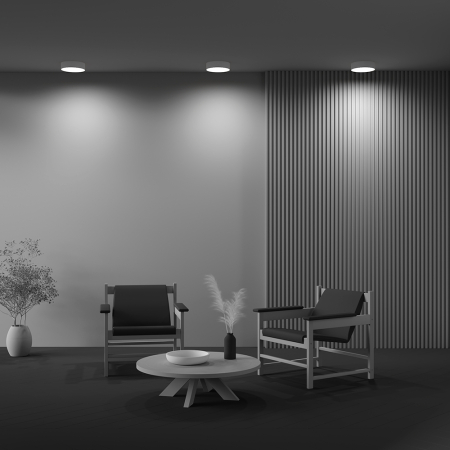 Plafonieră Zon, Aluminiu Alb, 24W, MAYTONI C032CL-24W3K-RD-W [2]