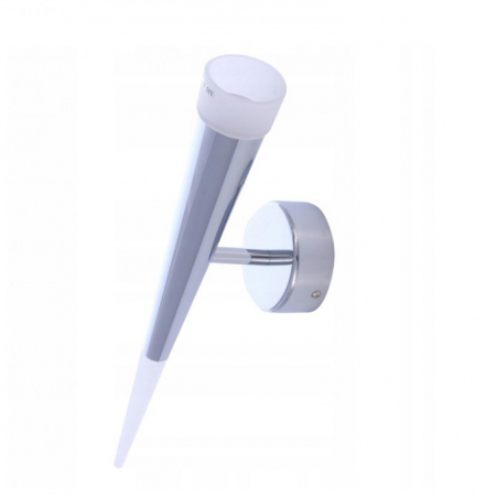 Aplice LED - Aplica perete LED neagra/crom Hermina Ø 6x44,5 cm, design modern, iluminare la ambele capete, AZ 1009 - Azzardo