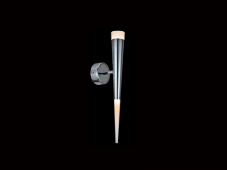 Aplica perete LED neagra/crom Hermina Ø 6x44,5 cm, design modern, iluminare la ambele capete, AZ 1010 - Azzardo [7]