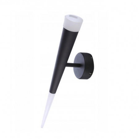 Aplice LED - Aplica perete LED neagra/crom Hermina Ø 6x44,5 cm, design modern, iluminare la ambele capete, AZ 1010 - Azzardo