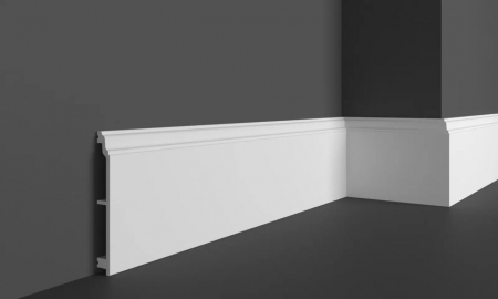 Produse - Plinta decorativa din polimer rigid HCR521 - 12X1.5x200 cm