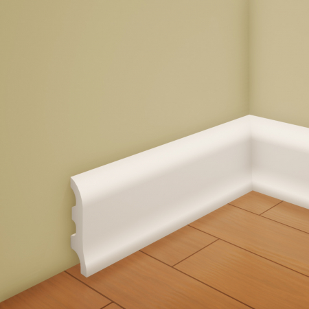 Produse - Plinta decorativa din polimer rigid L1 - 5.5x1.6x240 cm
