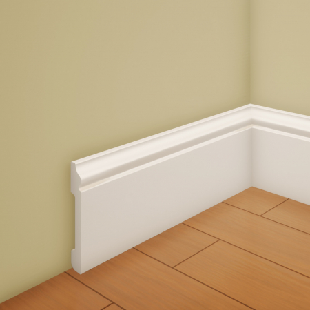 Produse - Plinta decorativa din polimer rigid L3 - 6.5x1x240 cm