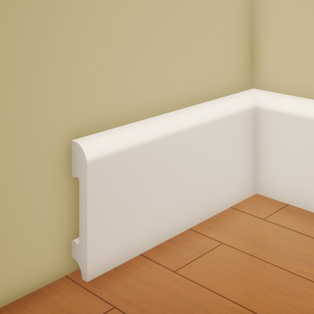 Produse - Plinta decorativa din polimer rigid L5 - 7.9x1.6x240 cm