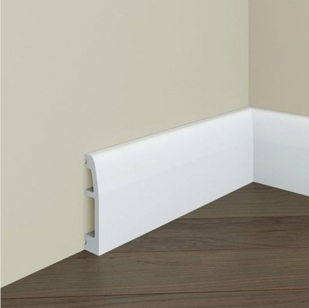 Produse - Plinta decorativa din polimer rigid S2 - 6.9x1.4x200 cm