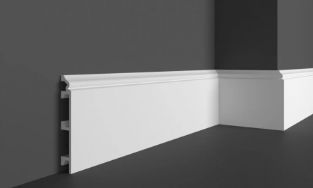 Produse - Plinta decorativa din poliuretan flexibil HCR509F - 12.9x1.9x200 cm