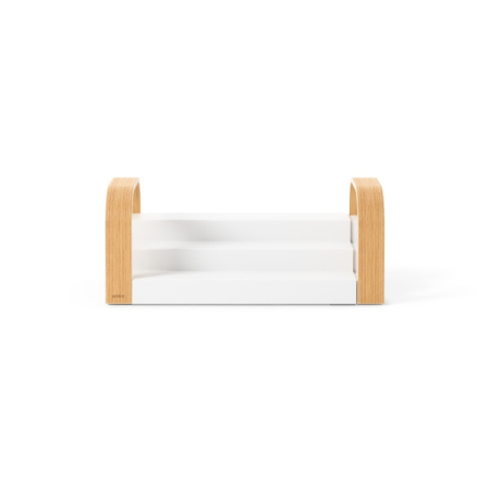 Poliță Bellwood 55x13x16 cm, 70% Plastic Provenit din Reciclare și Lemn Provenit din Surse Regenerabile Alb/Maro Deschis - Umbra [3]
