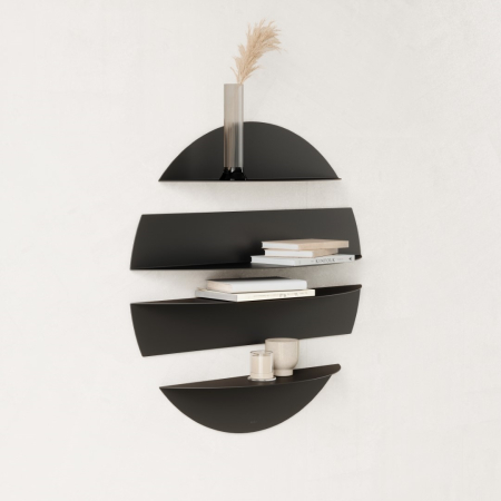 Poliță Solis 76x18,5x76 cm, Metal Negru - Umbra [4]