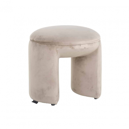 Produse - Pouf din catifea kaki Fargo (Quartz Khaki 903), S4548 KHAKI VELVET - Richmond Interiors