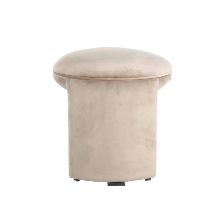 Pouf din catifea kaki Fargo (Quartz Khaki 903), S4548 KHAKI VELVET - Richmond Interiors [1]