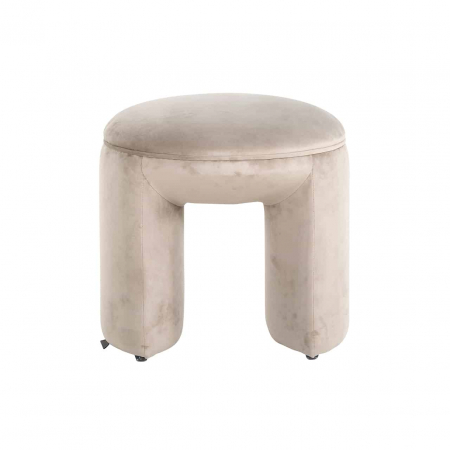 Pouf din catifea kaki Fargo (Quartz Khaki 903), S4548 KHAKI VELVET - Richmond Interiors [2]