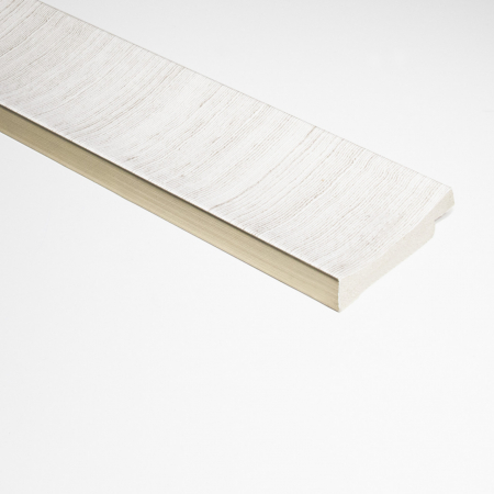 Panouri riflaje - Profil dreapta pentru panou riflat 3D Amber, Alb, 270x5.3 cm, Lamelio