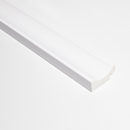 Panouri riflaje - Profil dreapta pentru panou riflat 3D Onda, Alb, 270x3.2cm, Lamelio