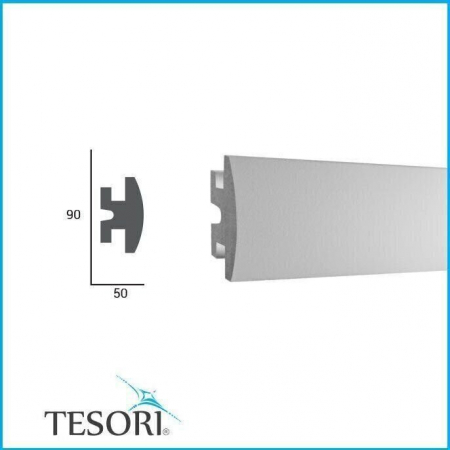 Profil pentru banda LED din polistiren extrudat acoperit cu rasina minerala KD305 - 9x5x115 cm [1]