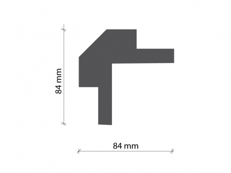 Profil pentru banda LED din polistiren extrudat acoperit cu rasina minerala KD503 - 8.4x8.4x115 cm [2]