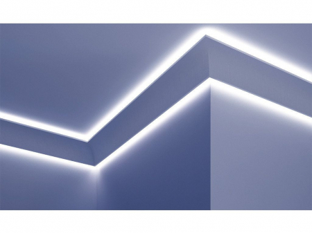 Profil pentru banda LED din poliuretan Flexibil KF706F - 11.5x11.5x200 cm [4]