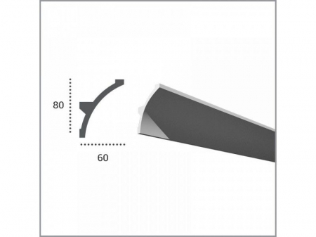 Produse - Profil pentru banda LED din poliuretan KF702 - 8x6x244 cm