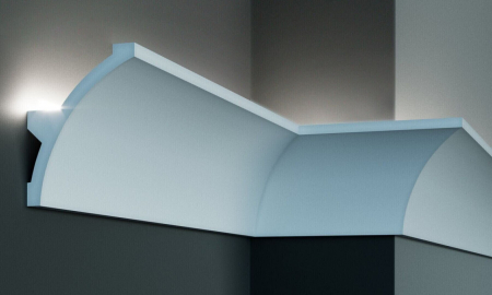 Produse - Profil pentru banda LED din poliuretan KF708 - 14x10.6x200 cm