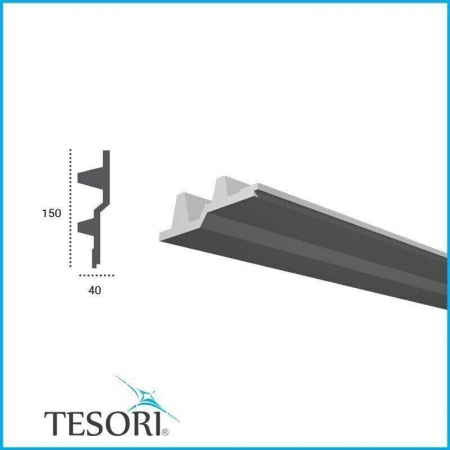 Profil pentru banda LED din poliuretan KF709 - 15x4x200 cm [1]
