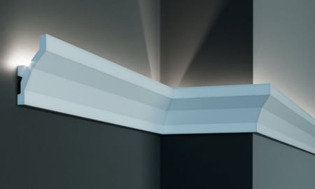 Produse - Profil pentru banda LED din poliuretan KF719 - 9.7x4.5x200 cm
