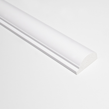 Panouri riflaje - Profil stanga pentru panou riflat 3D Luna, Alb, 270x3.5 cm, Lamelio