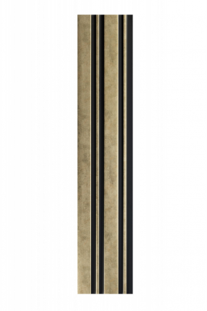 Produse - Profil stanga pentru panou riflat 3D Milo, Auriu, 270x4.2cm, Lamelio